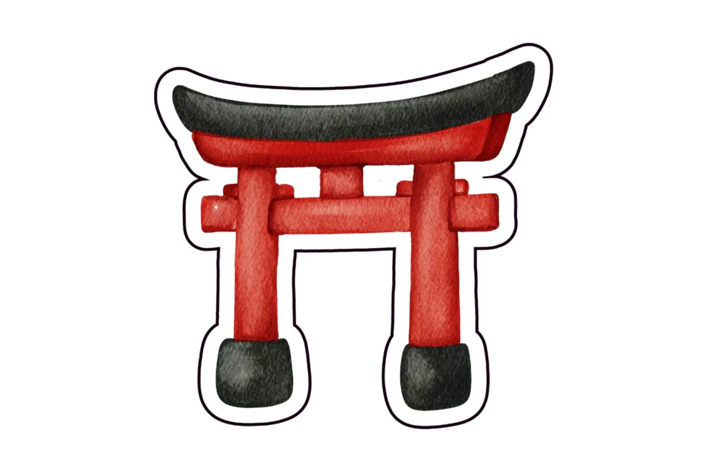 Torii, portail traditionnel japonais, pour notre sélection de livres sur le Japon