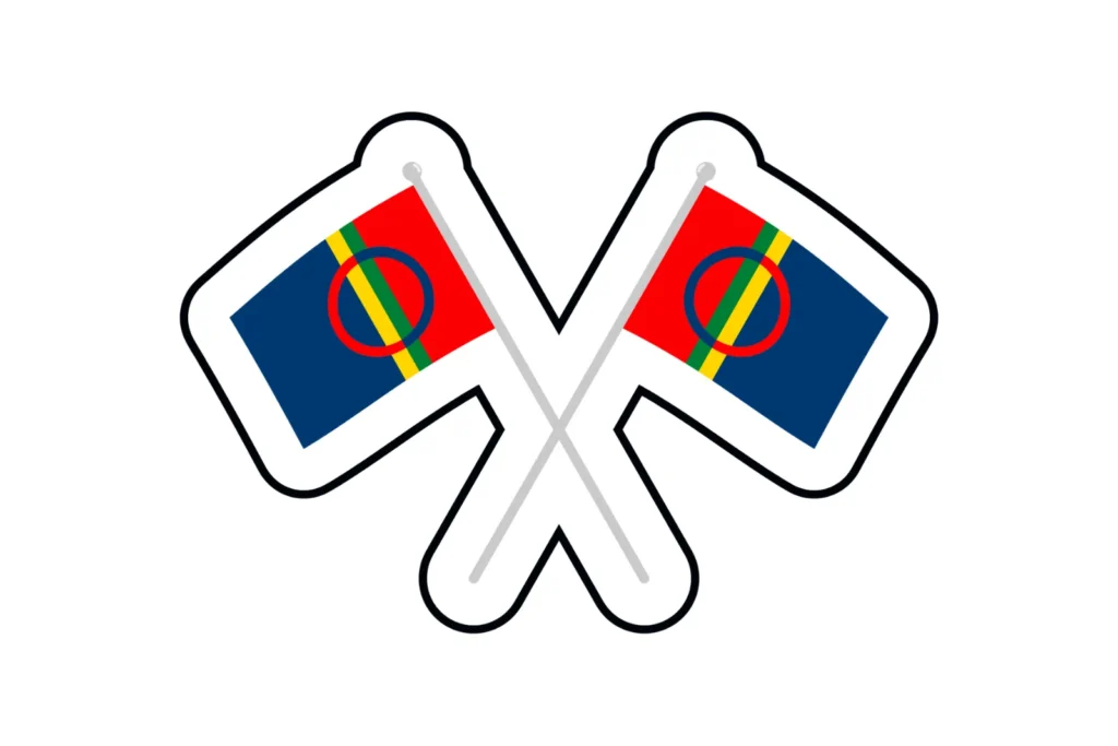 Drapeaux de la Laponie, pour notre sélection de livres sur la Laponie