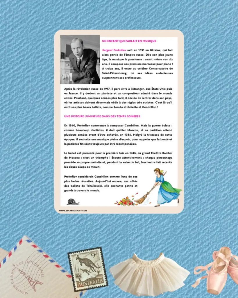 Grands ballets, lettre illustrée Escargot Post : photo 4