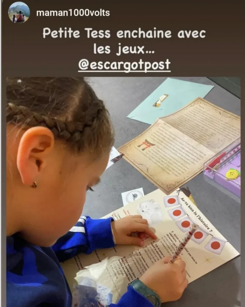 Avis d’une famille sur Escargot Post