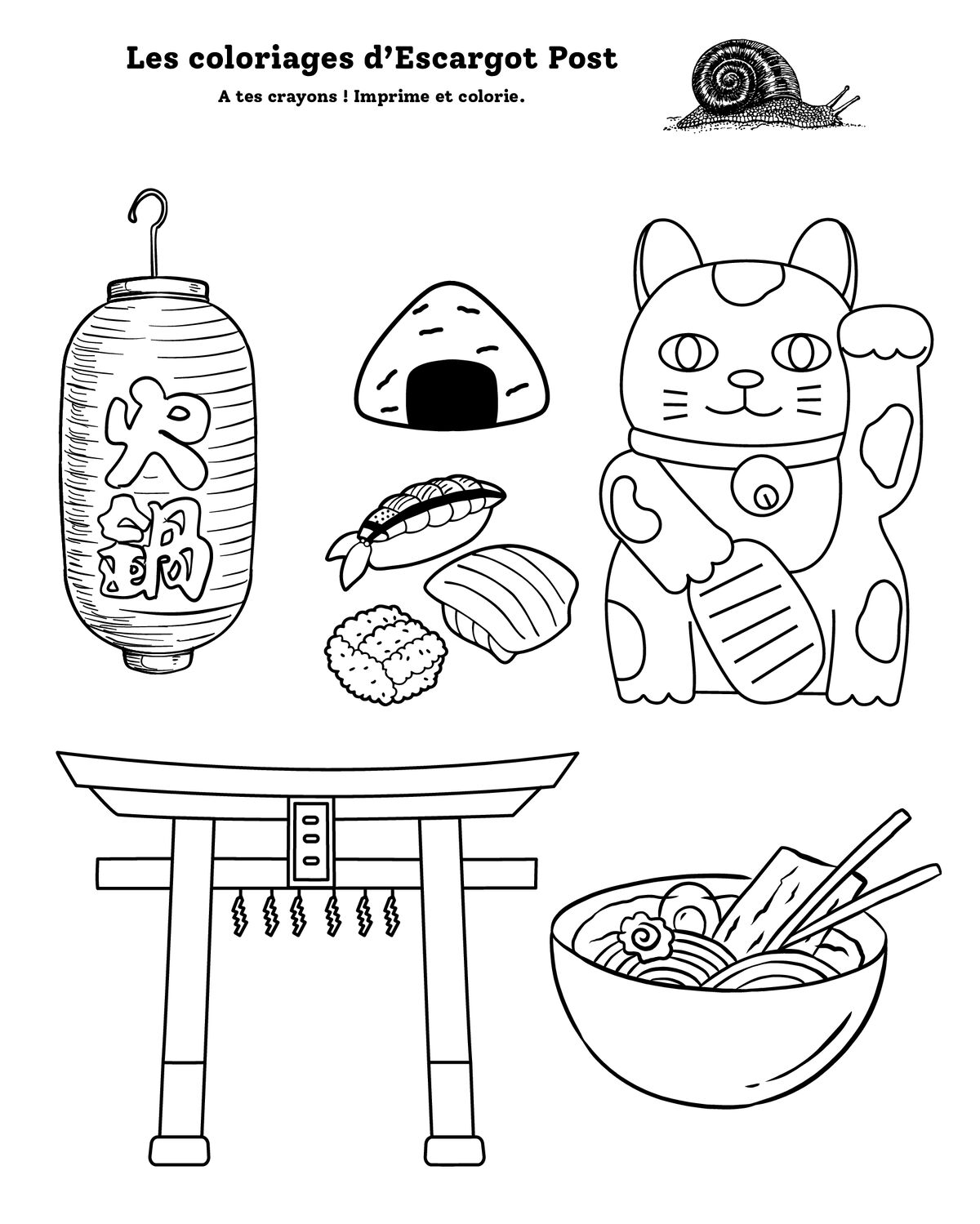 Coloriage du Japon