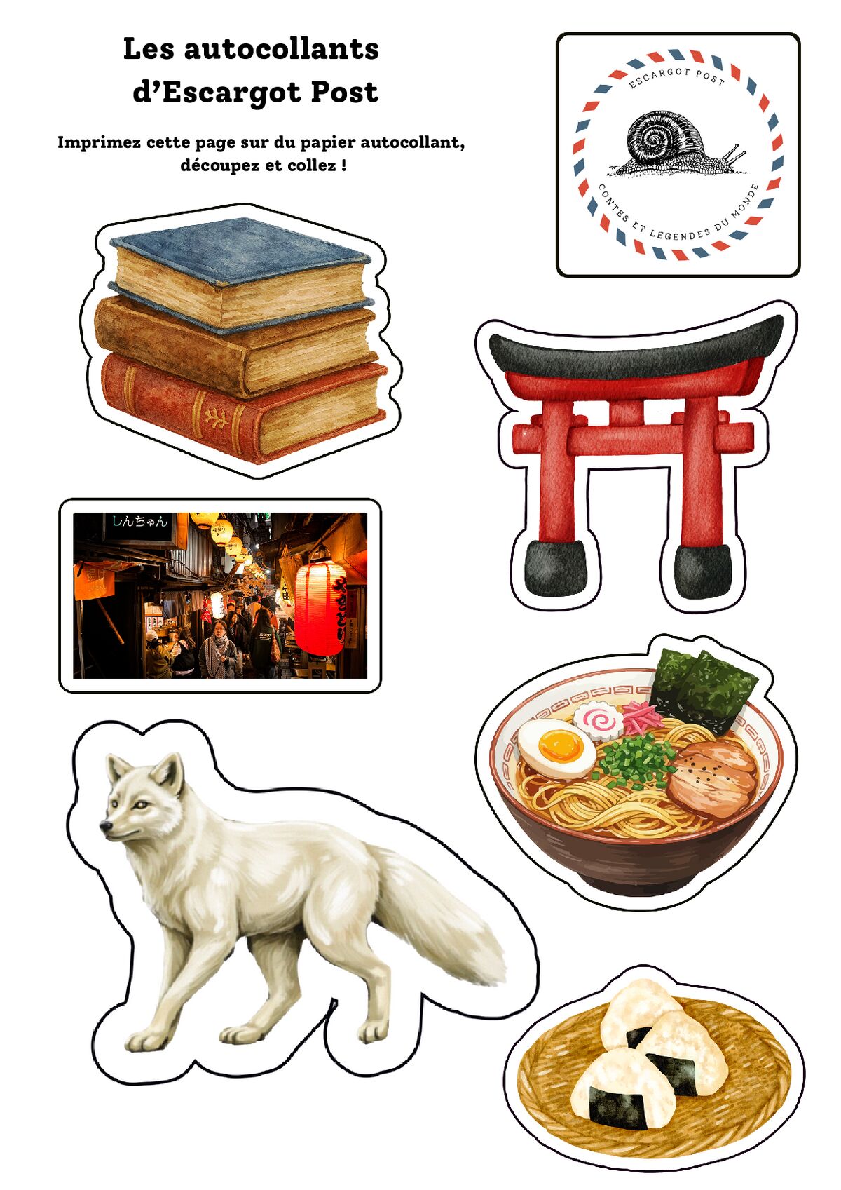 Autocollants Japon