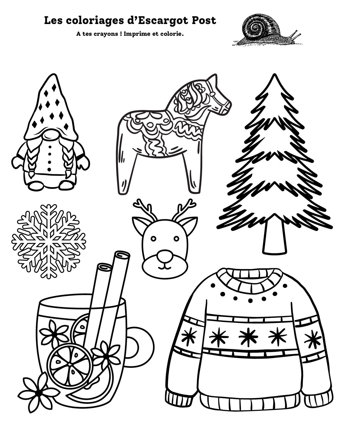 Coloriage de Laponie