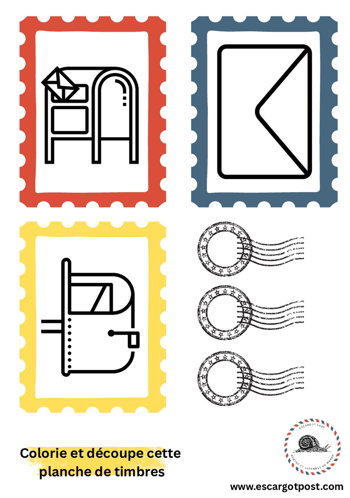Planche de timbres