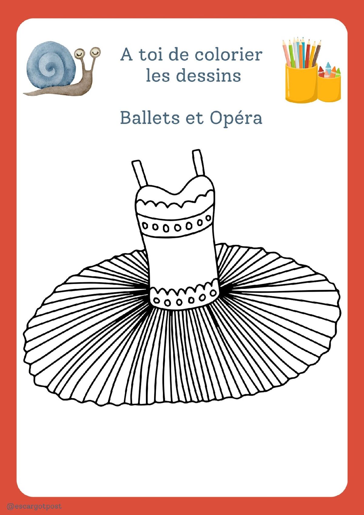 Coloriage Opéra et Ballet n°3